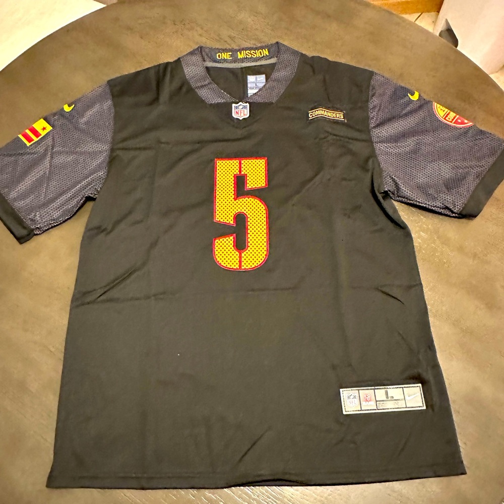 Washington Commanders Jayden Daniels Stitched Men's Alt Home Jersey